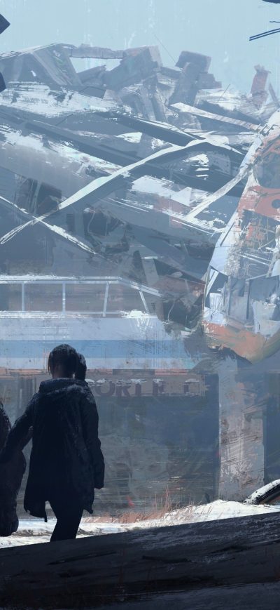 Fond d'écran iPhone The Last Of Us Concept Art 5k