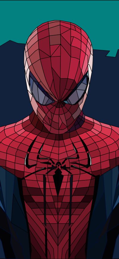 Fond d'écran iPhone Spiderman Low Poly Art