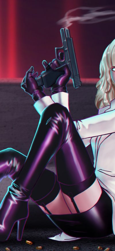 Fond d'écran iPhone Atomic Blonde Art