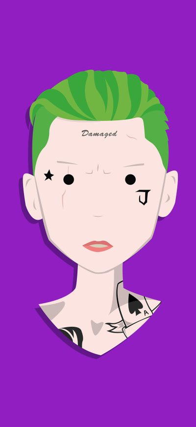 Fond d'écran Joker Minimalist 4k sur iPhone