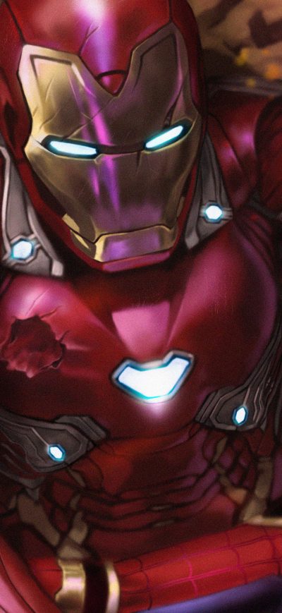 Fond d'écran iPhone Spiderman Died In Iron Man Arms Artwork