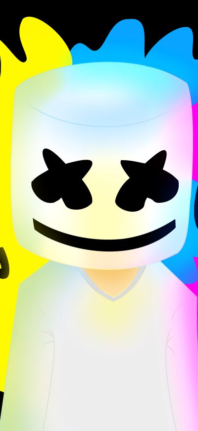 Fond d'écran iPhone Marshmello Colorful 5k