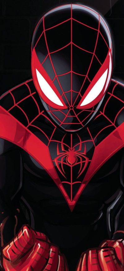 Fond d'écran iPhone Spiderman Miles Morales Artwork 2018