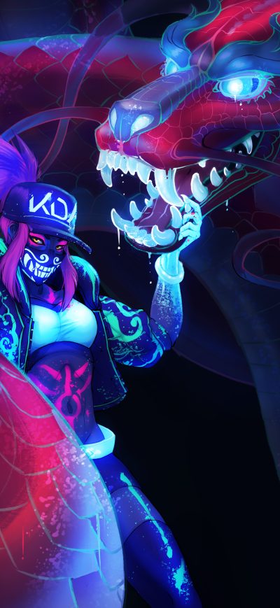 Fond d'écran Kda League Of Legends 5k sur iPhone