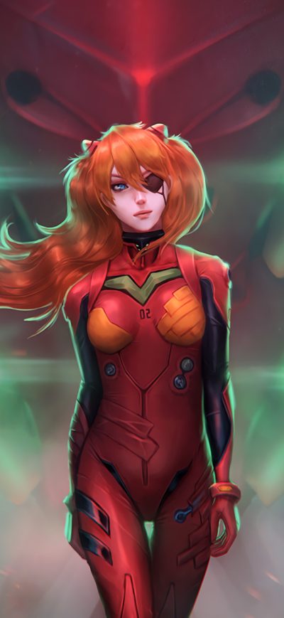 Fond d'écran iPhone Asuka Langley Soryu Neon Genesis Evangelion