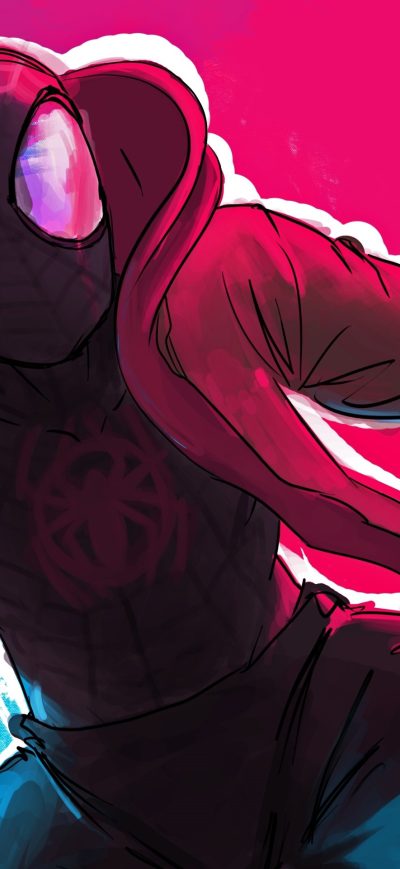 Fond d'écran iPhone Spiderman Miles Morales Arts 4k 2019