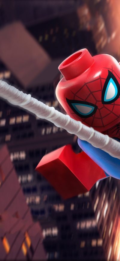 Fond d'écran iPhone Lego Spiderman 5k