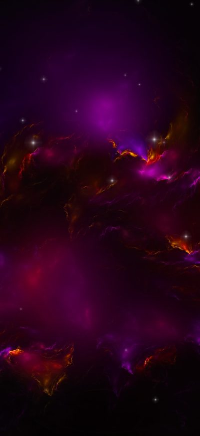 Fond d'écran iPhone Nebula Fractal Art