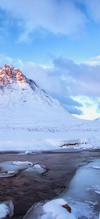 Fond d'écran iPhone Snow Mountains Winter Scenery 4k
