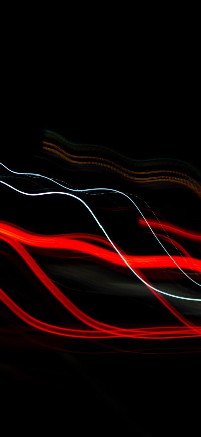 Fond d'écran iPhone Red White Light Streaks 5k