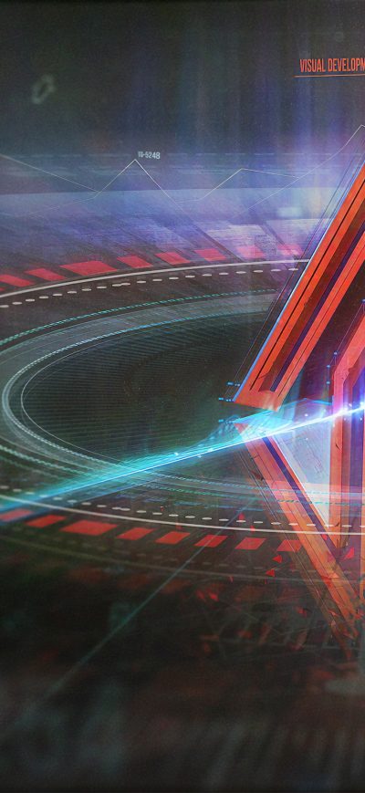 Fond d'écran iPhone Fractal Abstract Shapes 4k