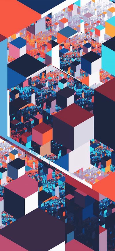 Fond d'écran iPhone Land Of Cubes 4k