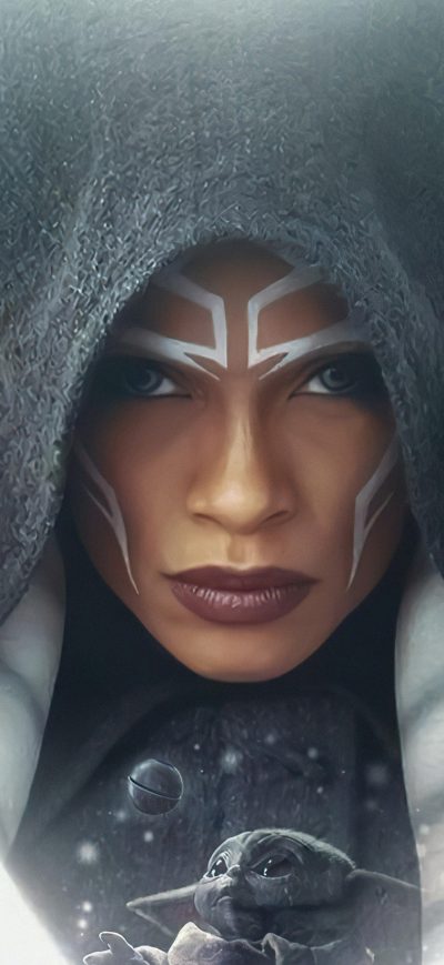 Fond d'écran iPhone Ahsoka Tano StarWars Fan Art