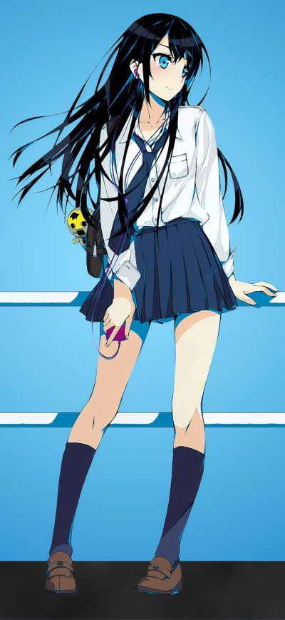 Fond d'écran iPhone Anime School Girl Digital Art