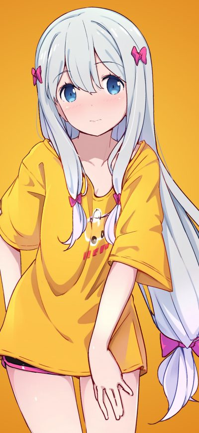 Fond d'écran Sagiri Izumi 4k sur iPhone