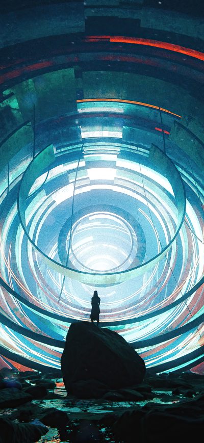 Fond d'écran Contact Portal 5k sur iPhone