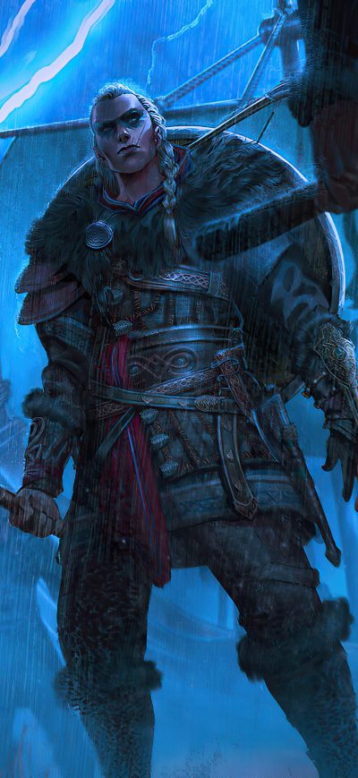 Fond d'écran iPhone Lady Eivor From Assassins Creed Valhalla 4k