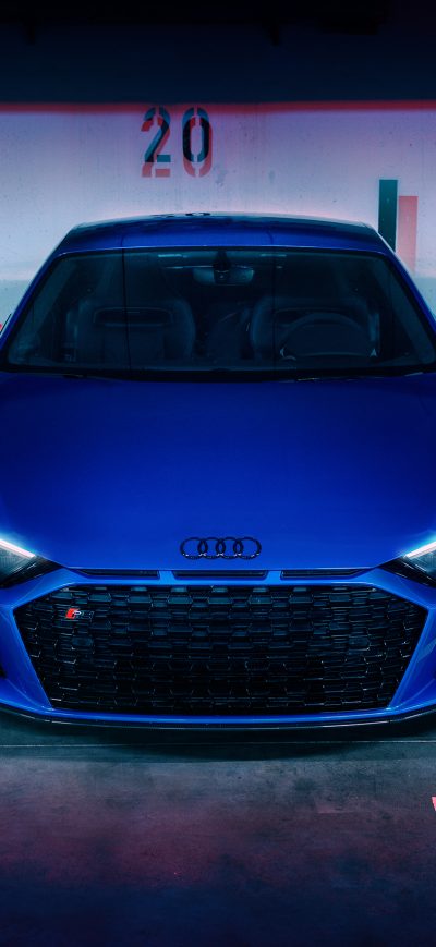 Fond d'écran iPhone Blue Audi R8