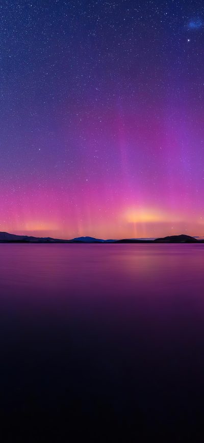 Fond d'écran iPhone Aurorare Landscape 8k