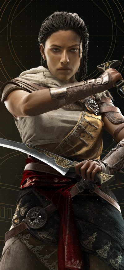 Fond d'écran iPhone Aya Assassins Creed Origins 8k