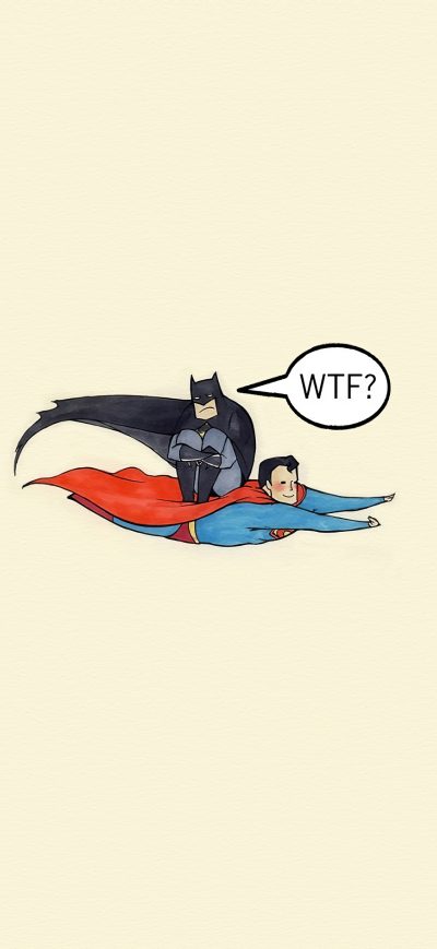 Fond d'écran iPhone Batman Sitting On Superman Flight 4k