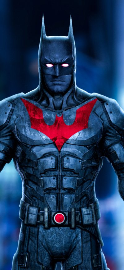 Fond d'écran iPhone Batman Neon Artwork