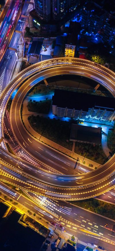 Fond d'écran Canton Interchange 4k sur iPhone