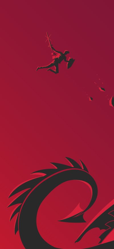 Fond d'écran iPhone Red Dragon Vs Warrior