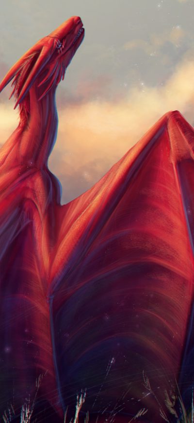 Fond d'écran iPhone Dragon Opening Wings 4k