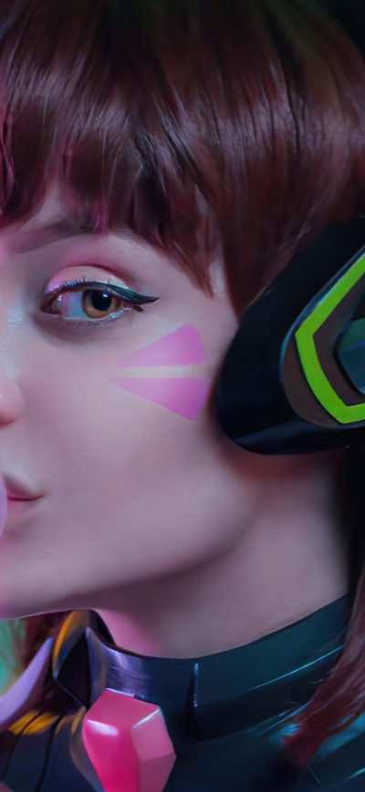 Fond d'écran iPhone Dva Overwatch Game Cosplay Girl 4k