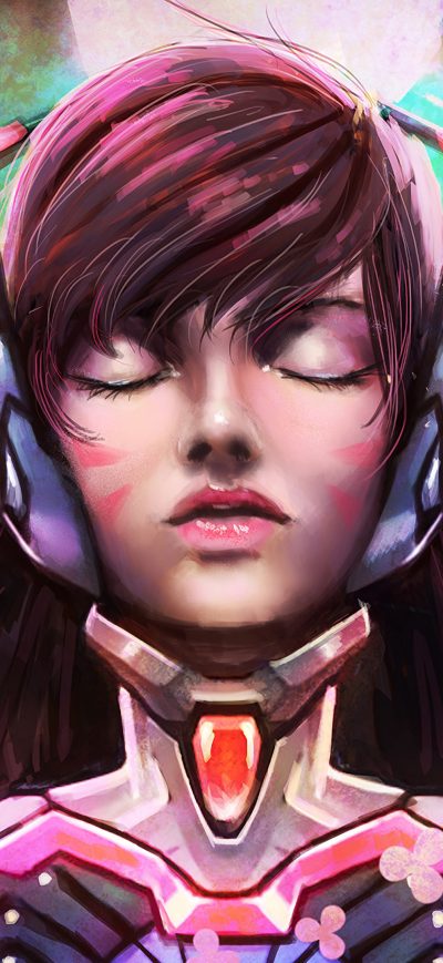 Fond d'écran iPhone Dva Overwatch Artwork 4k