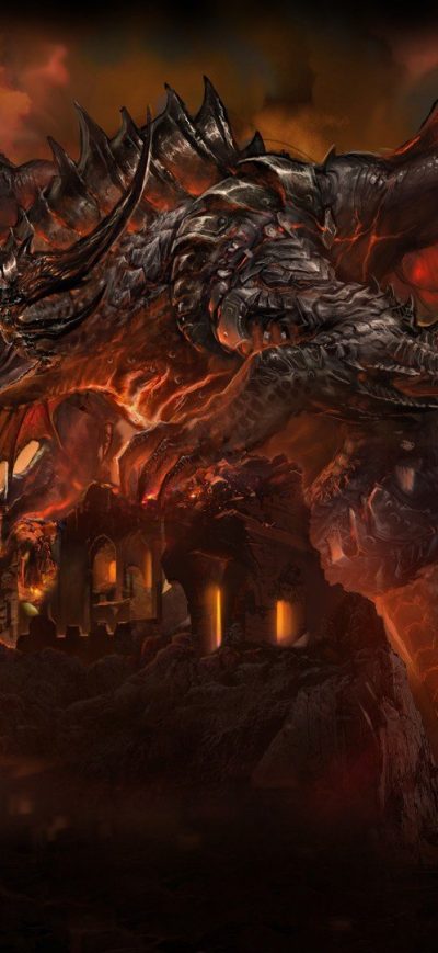 Fond d'écran World Of Warcraft Dragon sur iPhone