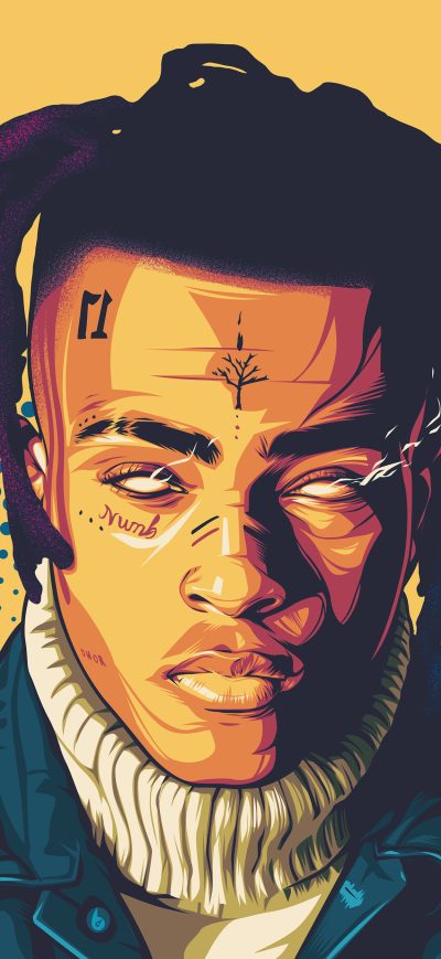 Fond d'écran iPhone XXXTentacion Digital Art 4k