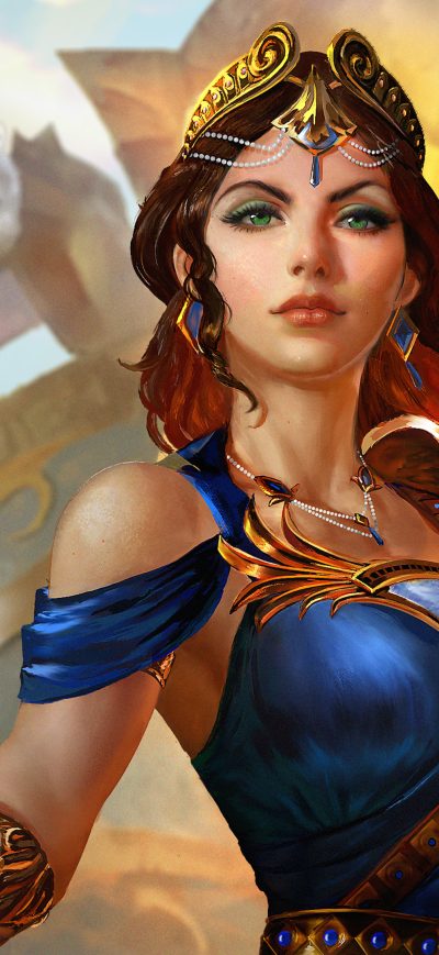 Fond d'écran iPhone Mastery Skins As Hera Smite 4k