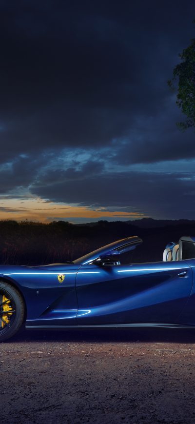 Fond d'écran iPhone Ferrari 812 GTS 2021 8k