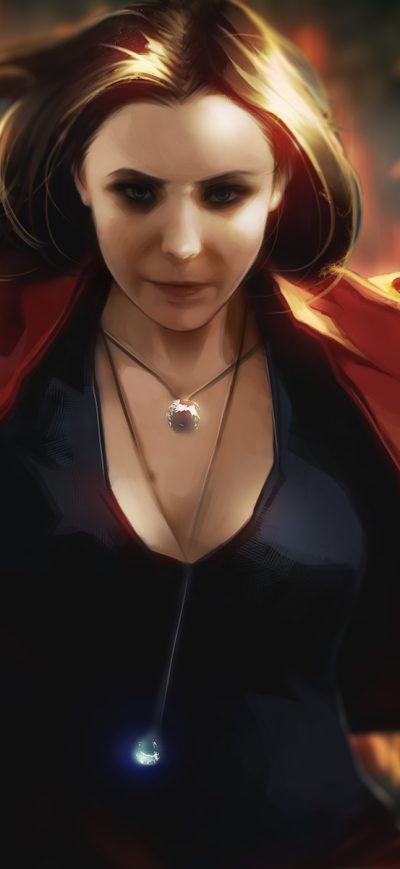 Fond d'écran iPhone Scarlet Witch Artwork