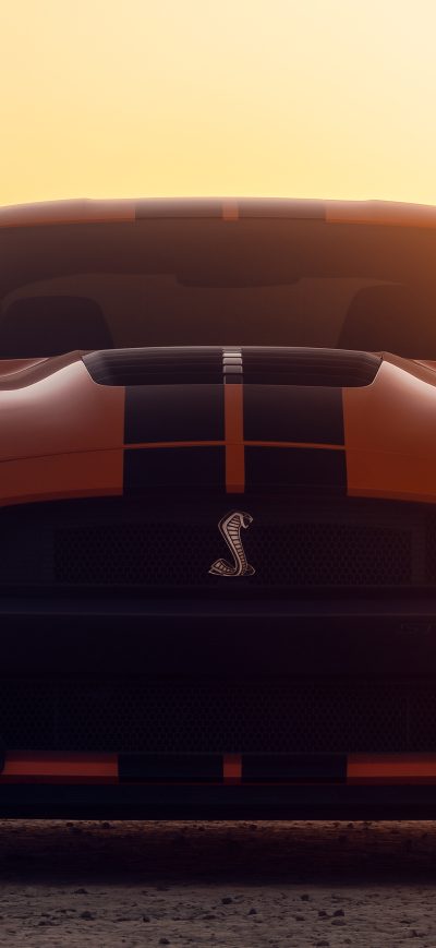 Fond d'écran iPhone Yellow Ford Mustang Shelby Gt500