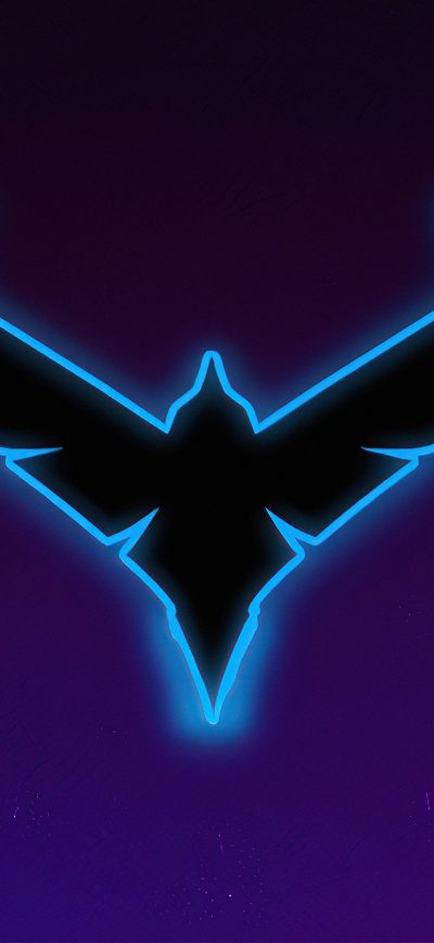 Fond d'écran iPhone Nightwing Gotham Knights Minimal Logo 4k