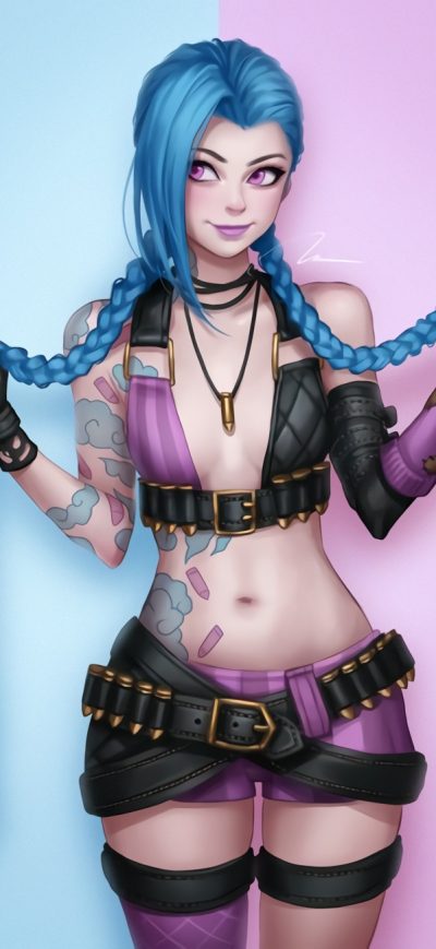 Fond d'écran iPhone Jinx League Of Legends Long Hairs