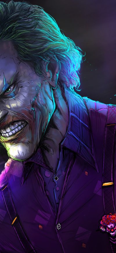 Fond d'écran Joker Artwork 4k 2019 sur iPhone