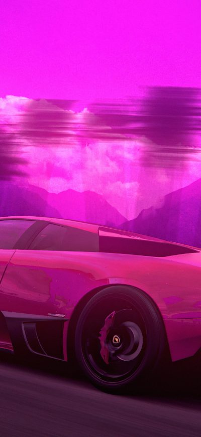 Fond d'écran iPhone Lamborghini Murcielago Retro Art 4k