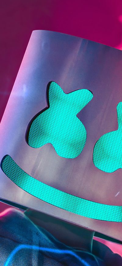 Fond d'écran iPhone Marshmello Glow 4k