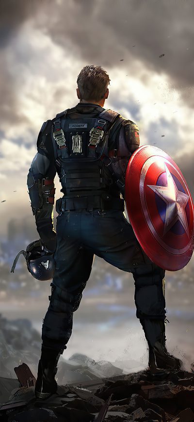 Fond d'écran iPhone Captain America Marvels Avengers 4k