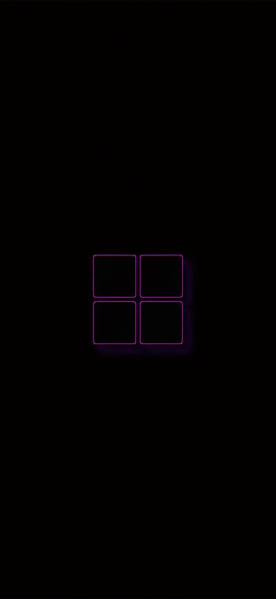 Fond d'écran iPhone Glowing Purple Window Logo 5k