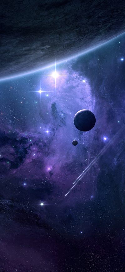 Fond d'écran iPhone Nebula Space Universe Art 4k