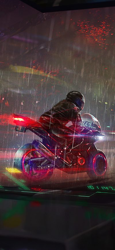 Fond d'écran iPhone Cruising Biker 4k