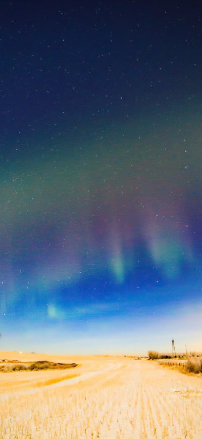 Fond d'écran iPhone Alberta Farm Night Sky