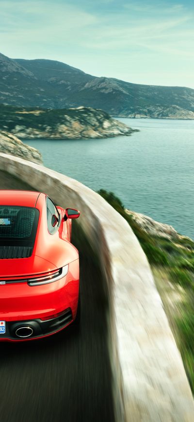 Fond d'écran iPhone Porsche 911 Carrera S Rear 4k