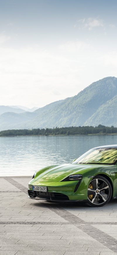 Fond d'écran iPhone Porsche Taycan Turbo S Worldwide 2019