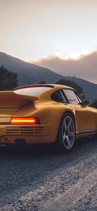 Fond d'écran Porsche Rear 4k sur iPhone